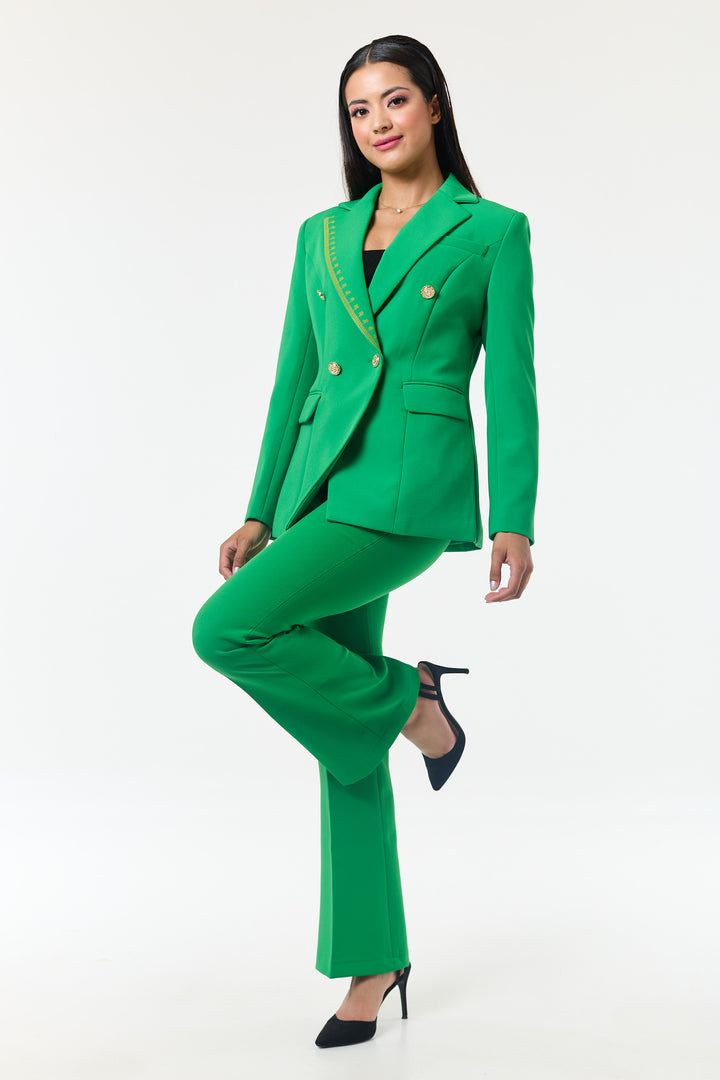 Green 2-Piece Trouser Suit