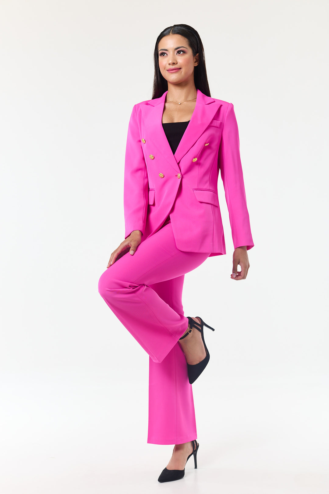 Fuschia 2-Piece Trouser Suit