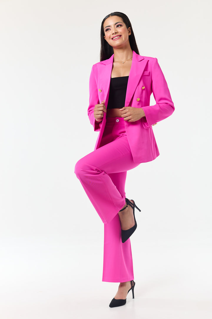 Fuschia 2-Piece Trouser Suit