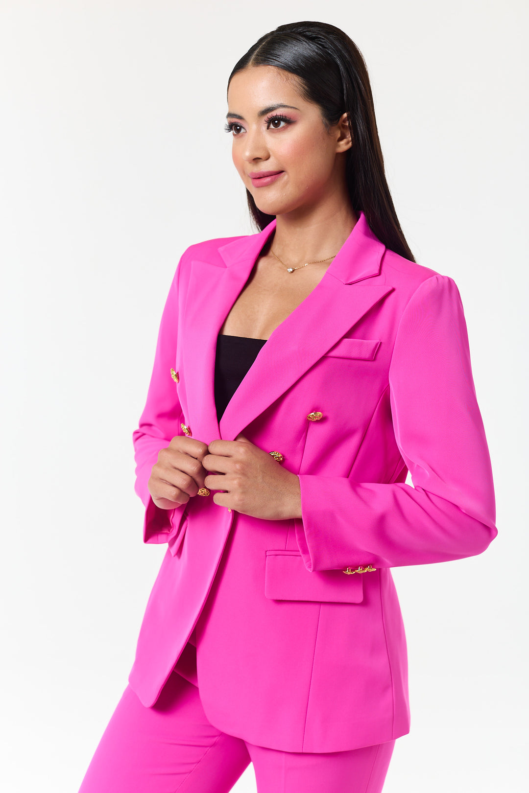 Fuschia 2-Piece Trouser Suit