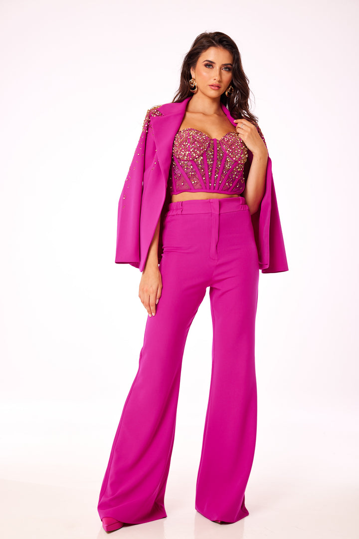 Pink Jewelled 3-Piece Suit