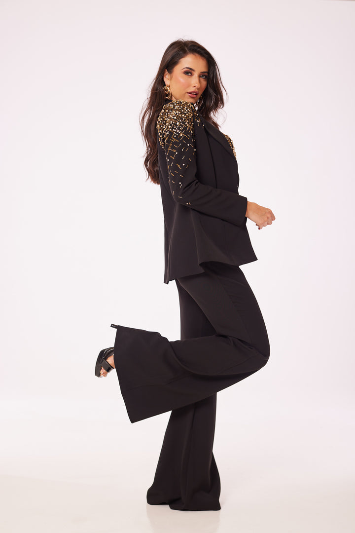Black Jewelled 3-Piece Suit