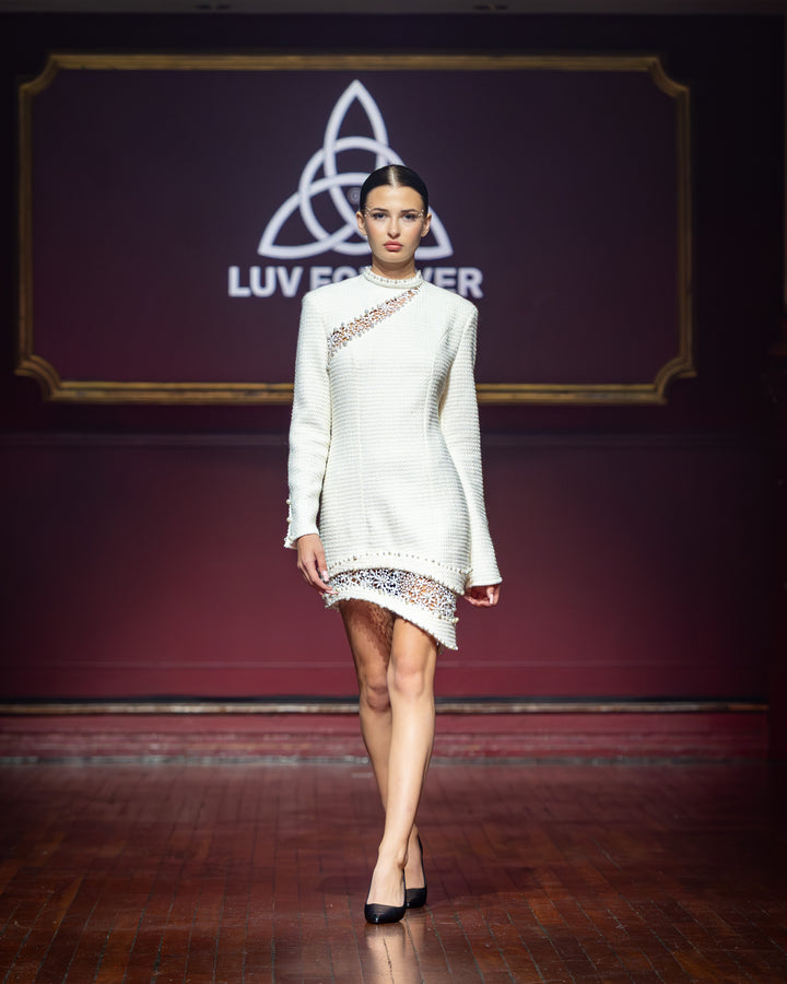 Aurelia Rose - Ivory Mini Dress