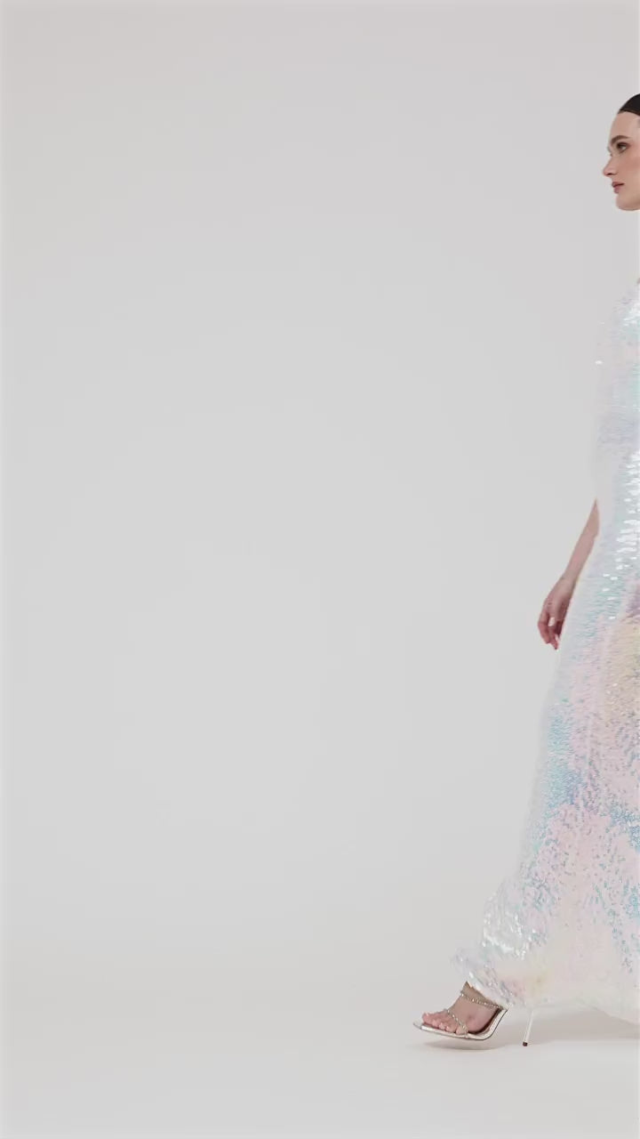 Zuri - White Sequin Maxi Dress