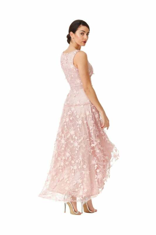 Floral Lace Asymmetric Dress