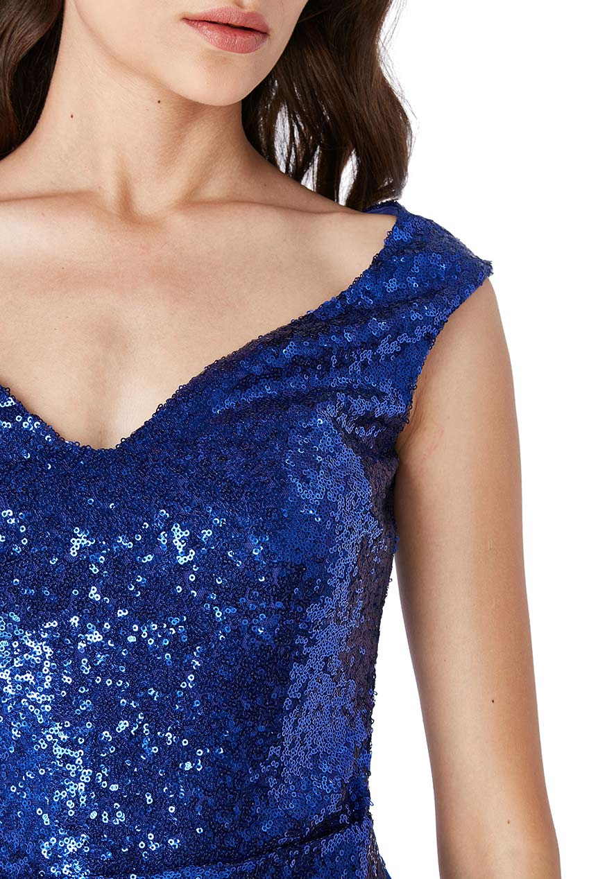 Close-up of the Sequin Mini Dress