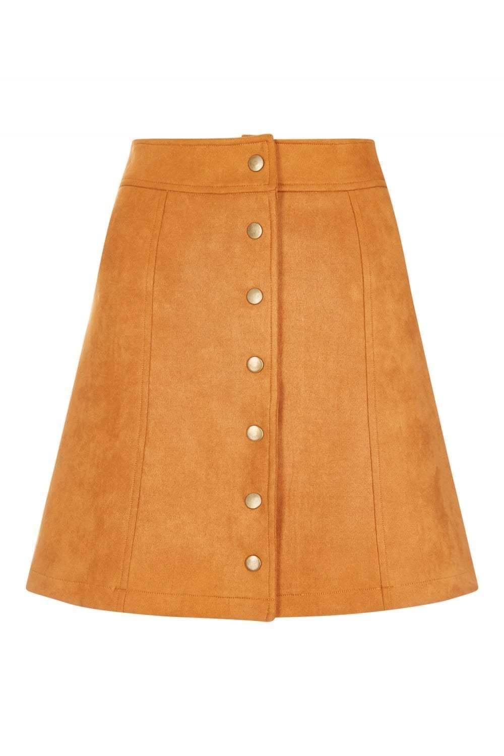 Vintage Button Up Skirt - Front View